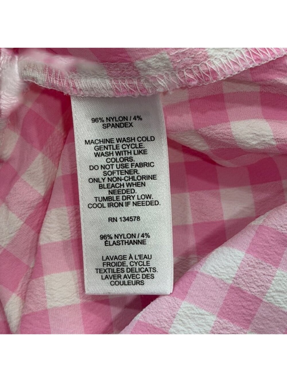 Vineyard Vines Womens Size 10 Dress Hartley Harbor Button-Up Pink White Cover Up - Picture 8 of 8